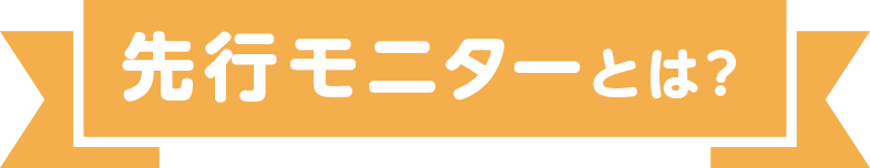 先行モニターとは？
