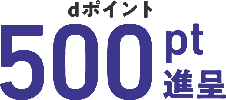 dポイント500pt進呈