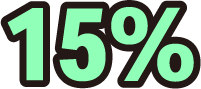 15%