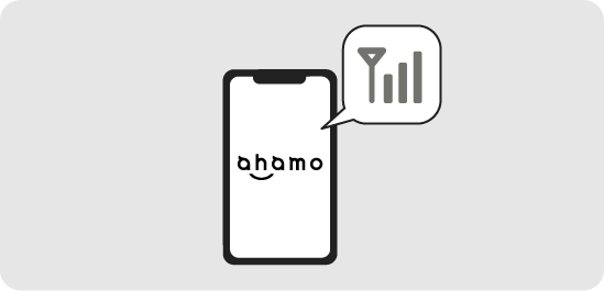 「ahamo」回線契約があり開通された状態にあること