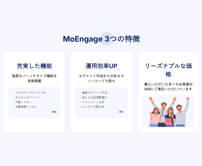 moengage（エンゲージメントツール）のイメージ