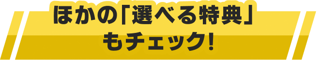 ほかの「選べる特典」もチェック!