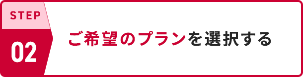 STEP02 ご希望のプランを選択する