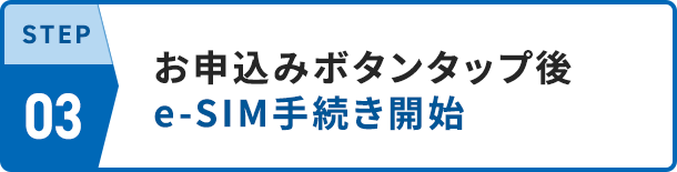 STEP03 e-SIM手続き開始