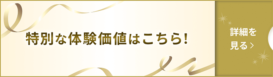特別な体験価値はこちら！　詳細を見る