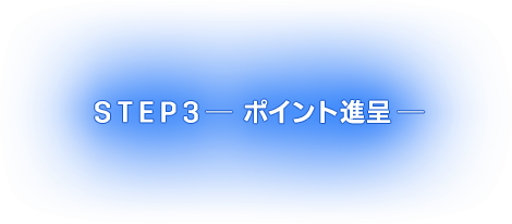 STEP3 ポイント進呈