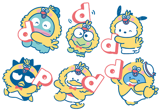 はぴだんぶい×ポインコステッカー