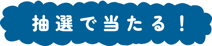 抽選で当たる!