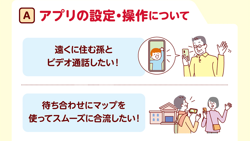 アプリの設定・操作について