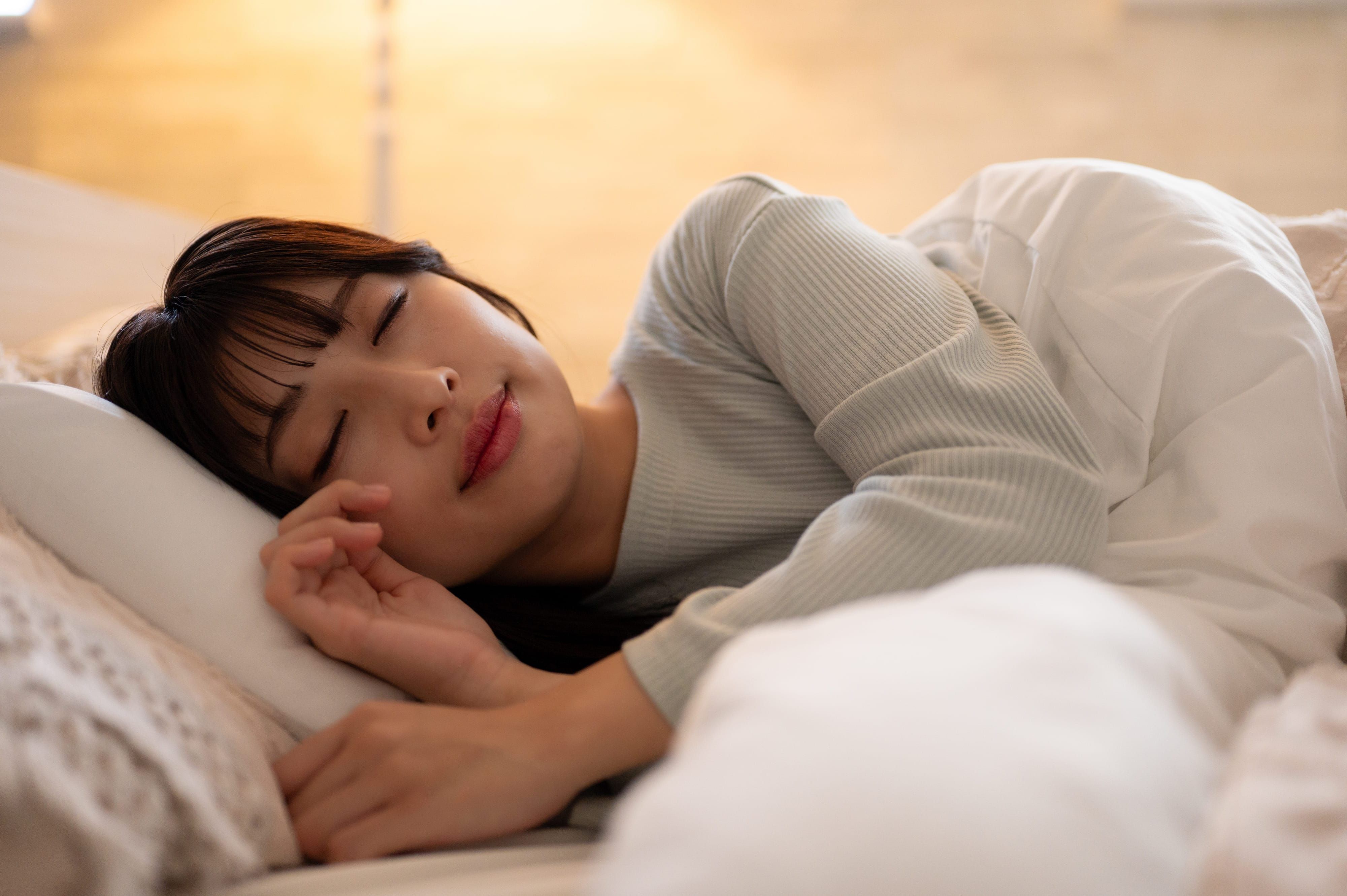 ぐっすり眠る人