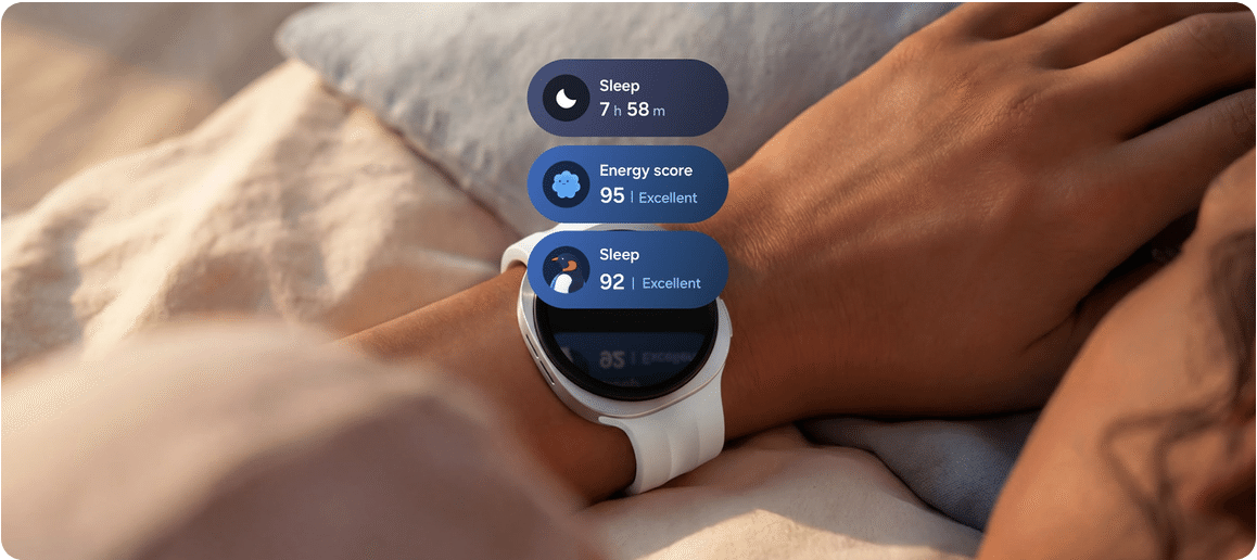 Samsung Galaxy Watch の睡眠管理画面イメージ